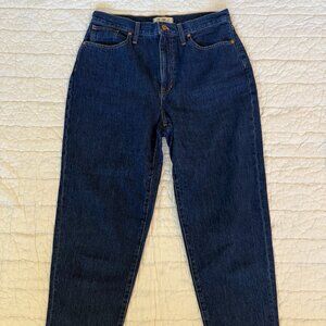 Madewell Baggy Tapered Jeans in Dressler Wash Size 30, so comfy!